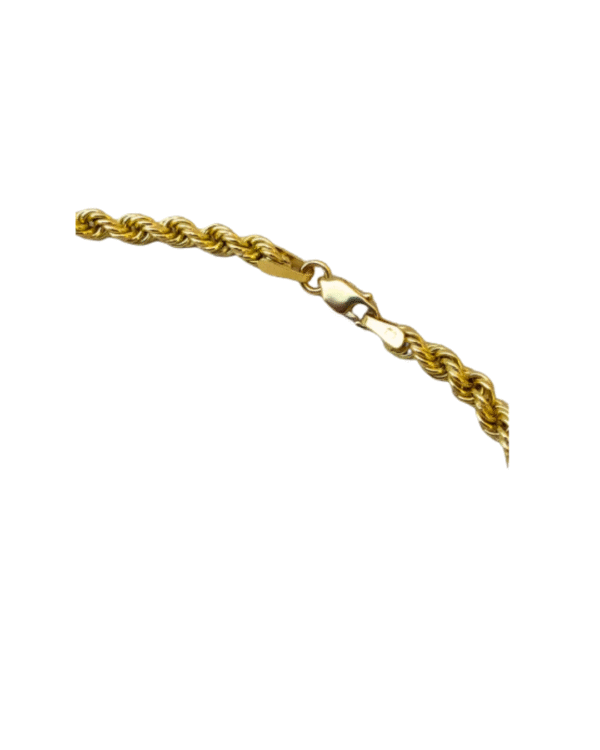 Cordão Feminino Baiano Ouro Amarelo 18K - Imagem 4