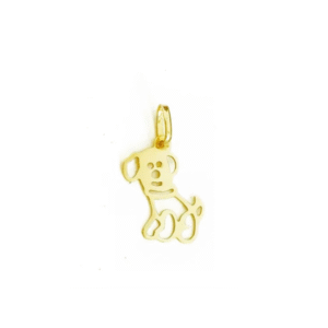 Pingente Cachorrinho Ouro Amarelo 18k