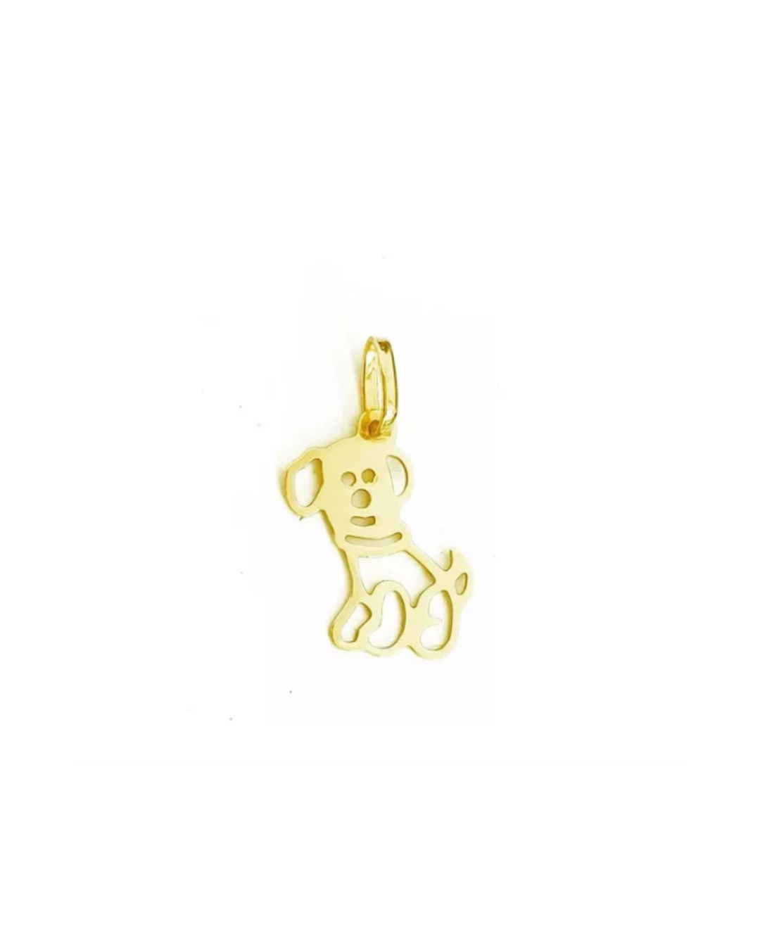 Pingente Cachorrinho Ouro Amarelo 18k