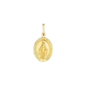 Pingente Medalha N. Sra. das Graças em Ouro Amarelo 18k