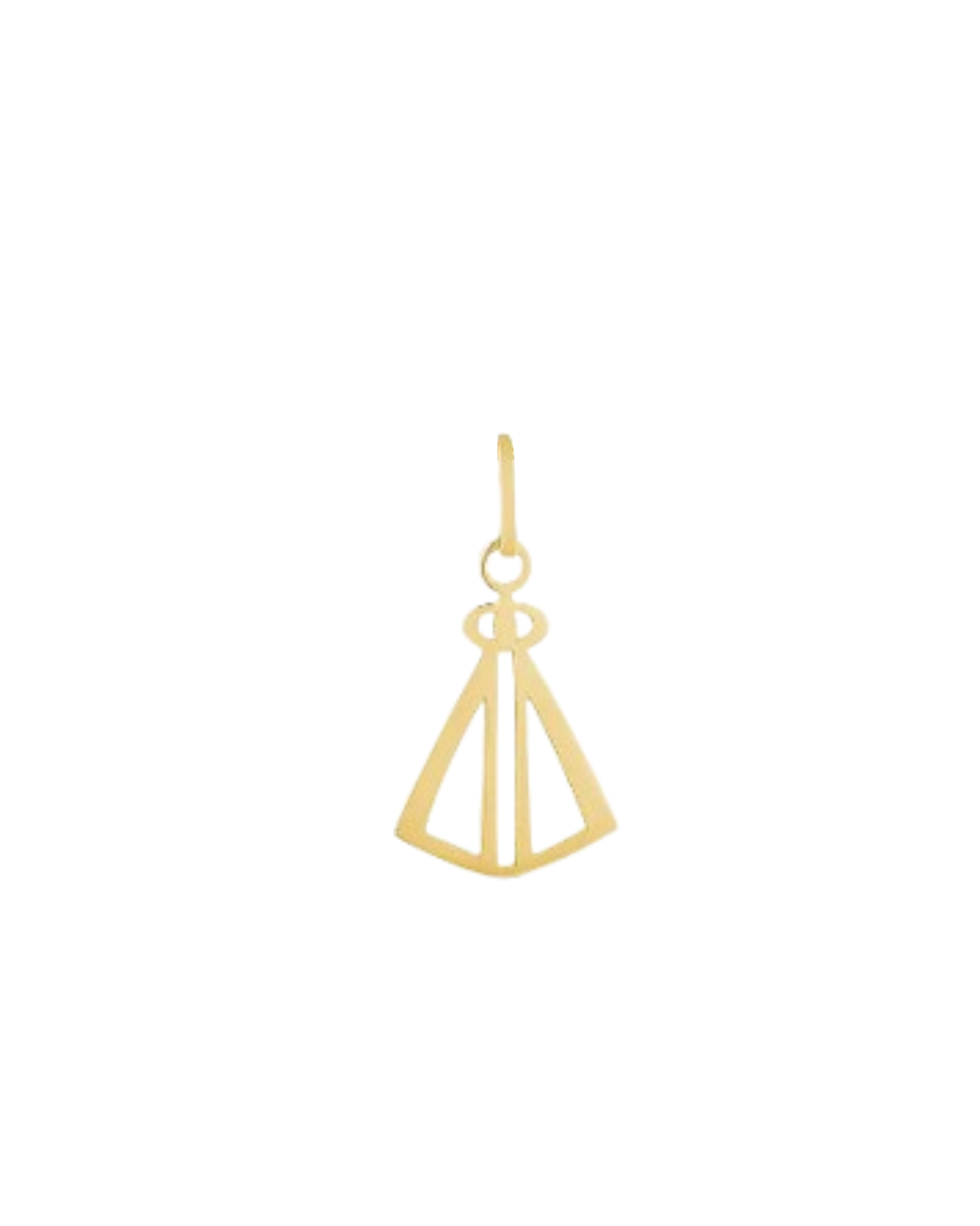 Pingente Vazado N. Sra. Aparecida em Ouro Amarelo 18k