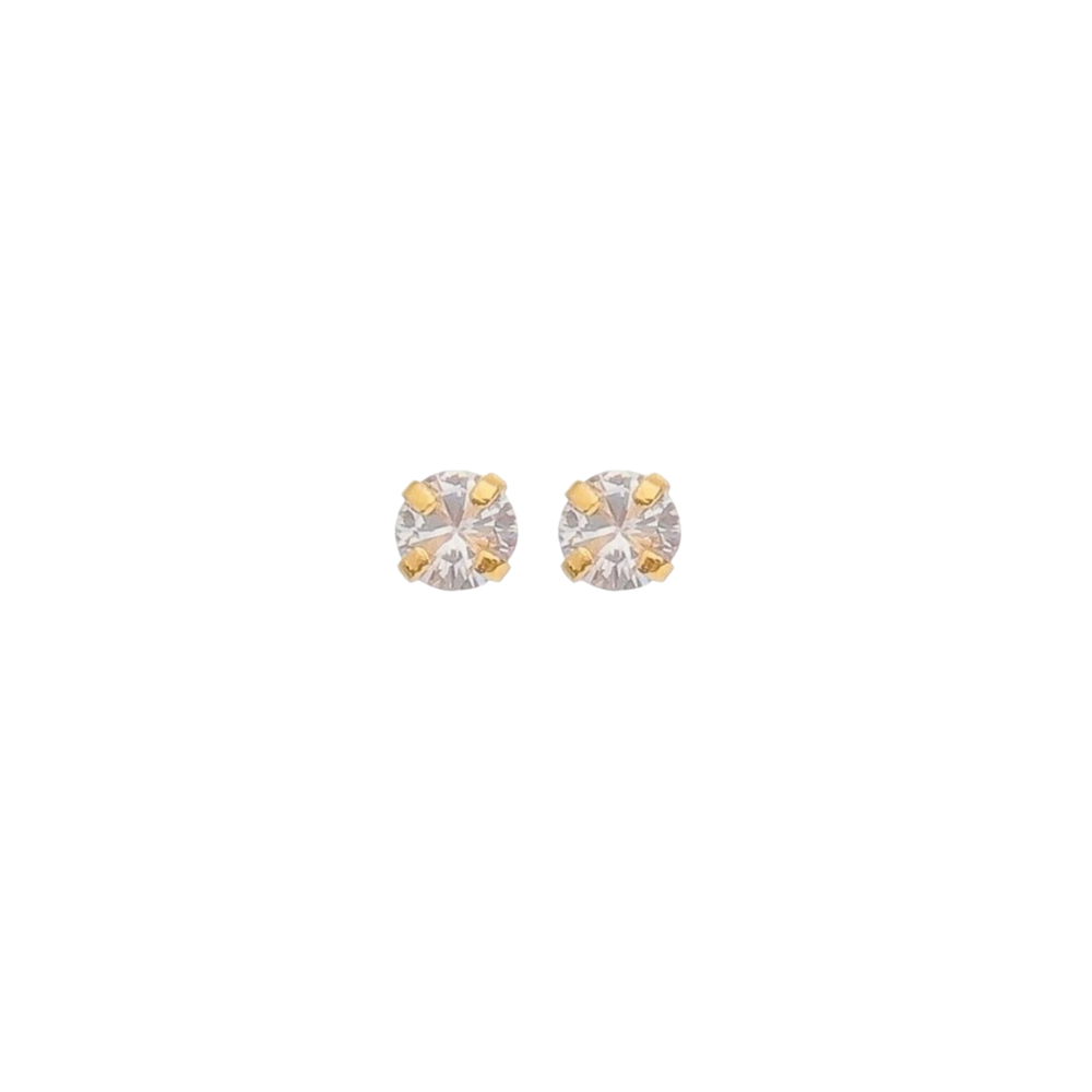 Brinco Baby Pingo de Luz Ouro Amarelo 18K