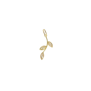 Pingente Folhas Ouro Amarelo 18K