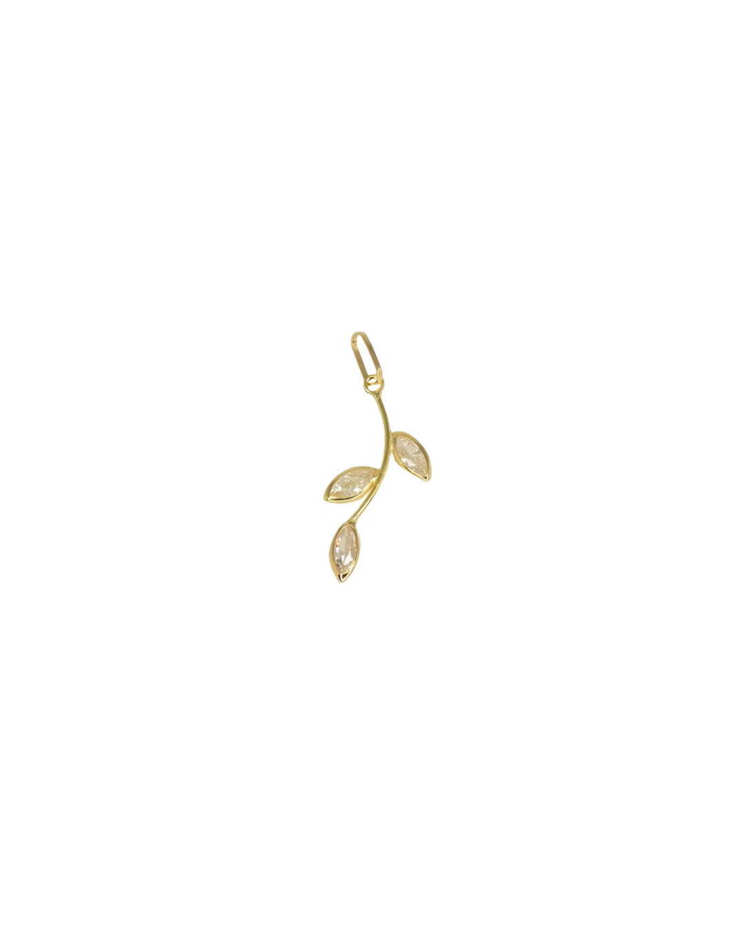 Pingente Folhas Ouro Amarelo 18K