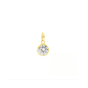 Pingente Ponto De Luz Redondo Ouro 18k