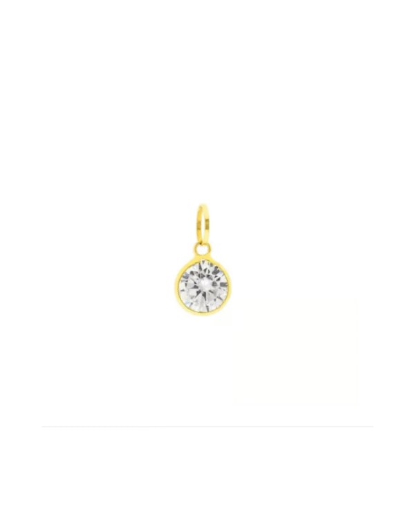 Pingente Ponto De Luz Redondo Ouro 18k