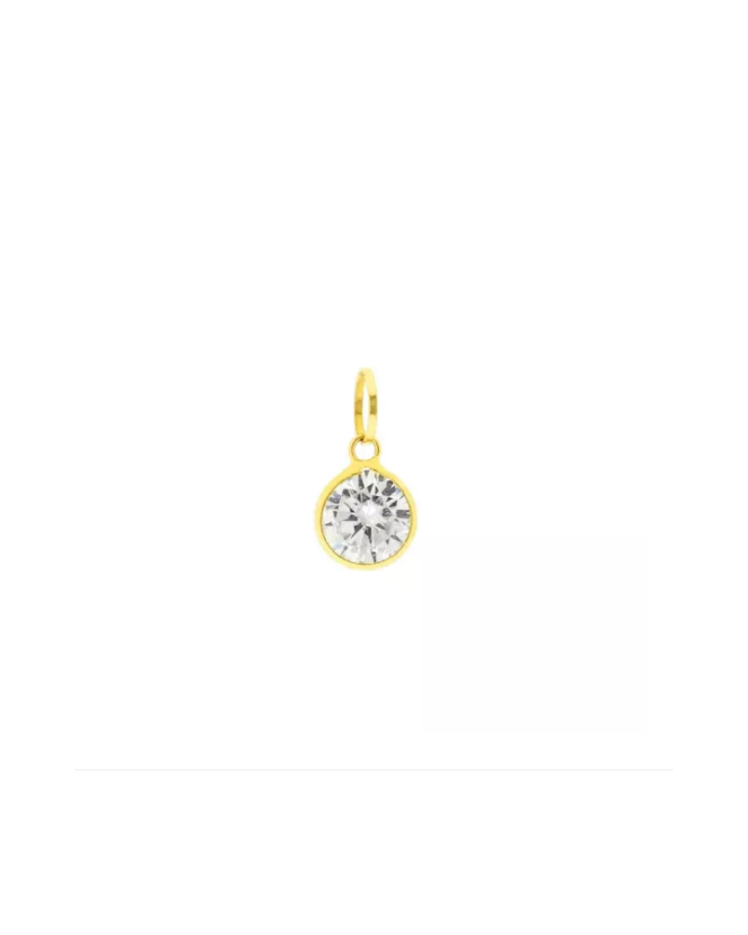 Pingente Ponto De Luz Redondo Ouro 18k