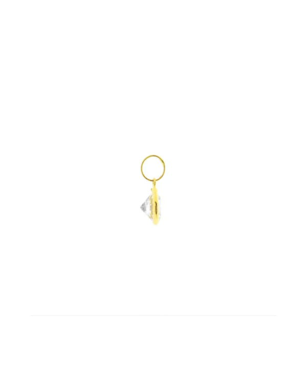 Pingente Ponto De Luz Redondo Ouro 18k - Imagem 2