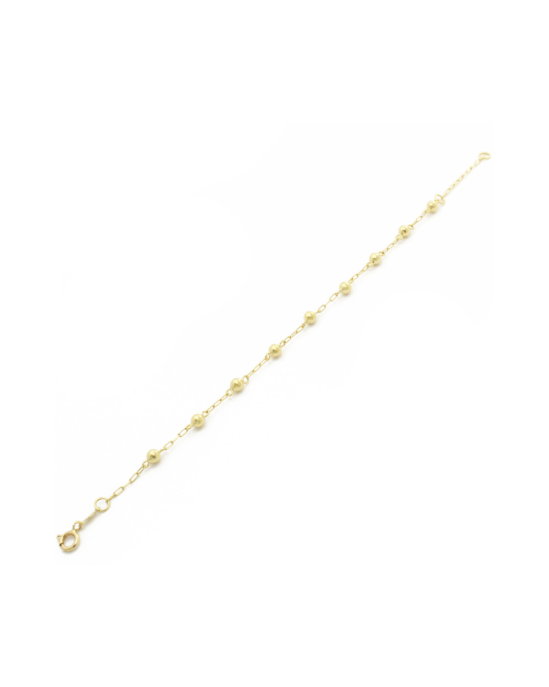 Pulseira Infantil Bolinha Ouro 18K